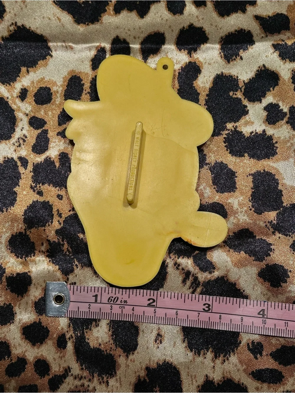 Vintage Hallmark Donald Duck Yellow Plastic 4.5 inch Cookie Cutter